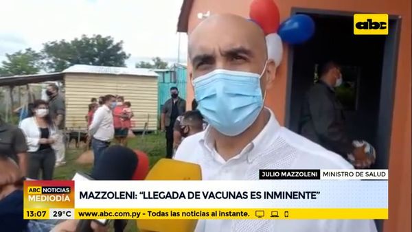Llegada de vacunas es inminente, según Mazzoleni - ABC Noticias - ABC Color
