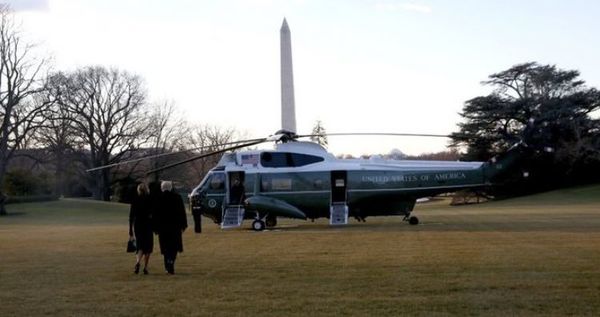 Donald Trump dejó la Casa Blanca y prometió: “Vamos a volver”