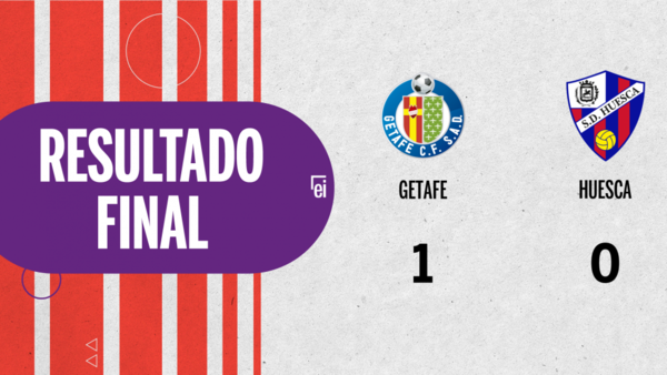 En su casa Getafe derrotó a Huesca 1 a 0