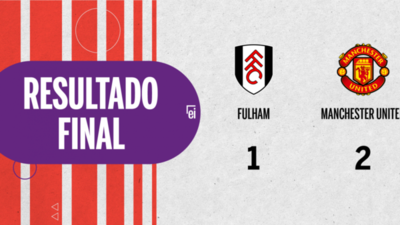 A Manchester United le alcanzó con un gol para vencer por 2 a 1 a Fulham