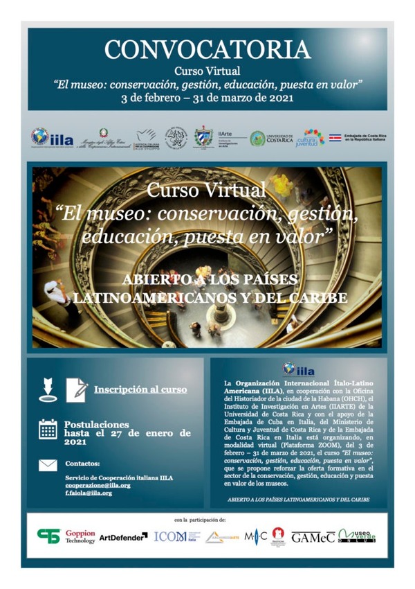 IILA habilitó convocatoria al curso “El museo: conservación, gestión, educación, puesta en valor” | .::Agencia IP::.