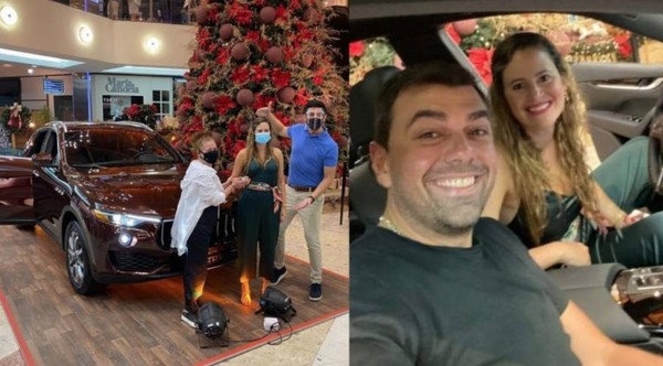 Sorteo denunciado: shopping retira camioneta que ganó esposa de Marco Trovato - Noticiero Paraguay