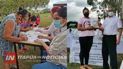 ENTREGAN INSUMOS AGRÍCOLAS PARA HUERTAS DE 30 MUJERES DE CAPITÁN MIRANDA