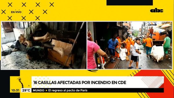 16 casillas afectadas por incendio en microcentro de CDE - ABC Noticias - ABC Color