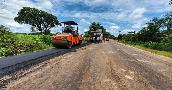 La Nación / Obra de asfaltado de Choré registra más de 60% de ejecución