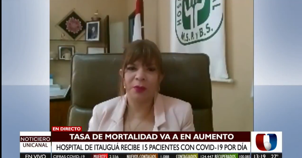 Coronavirus: 15 pacientes por día ingresan al Hospital de Itauguá