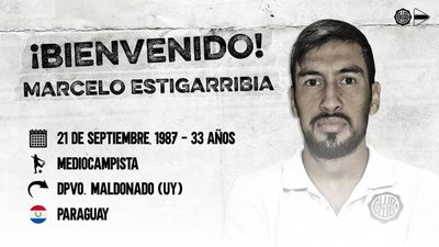 Marcelo Estigarribia es nuevo refuerzo del Olimpia