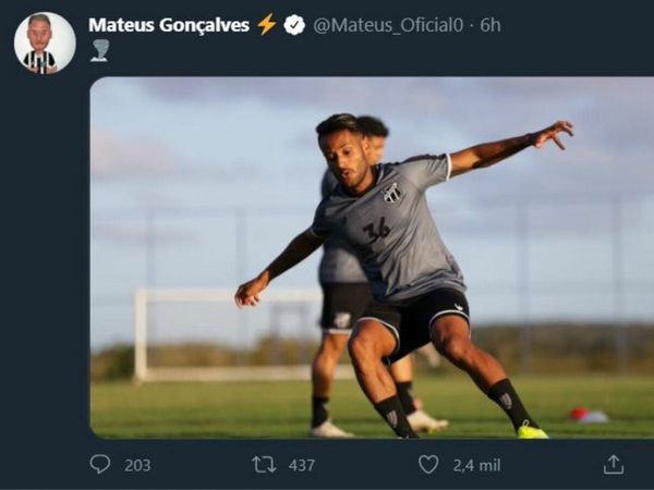 Mateus Gonçalves mostró su entrenamiento A LO CICLÓN
