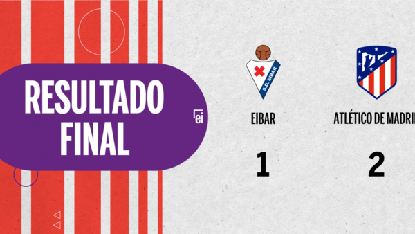 Con doblete de Luis Suárez, Atlético de Madrid derrotó a Eibar