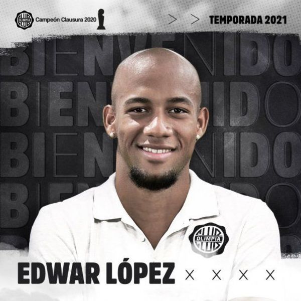 Olimpia da la bienvenida a Edwar López