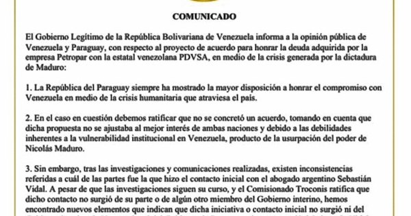 La Nación / “Oportuna” carta de Guaidó en el día de la interpelación