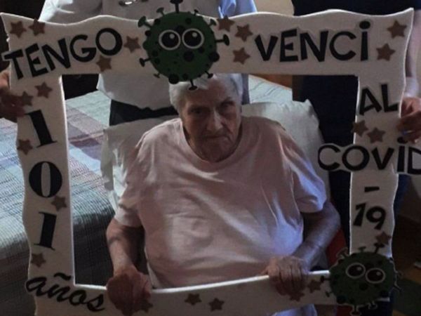 Con 101 años vence al  coronavirus