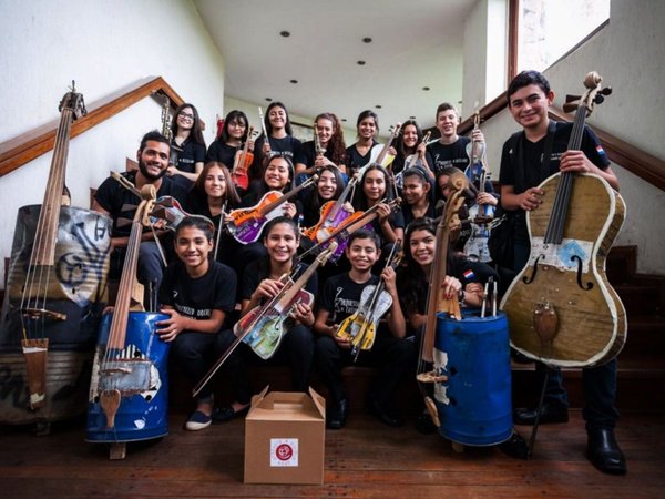Orquesta de Reciclados  avanza entre lo virtual y la ayuda social