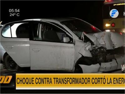 Choque contra transformador en Costanera provoca corte de energía