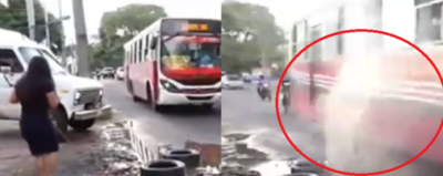 Crónica / (VIDEO) Clarita “saltó como una rana” para no ligar un chapuzón