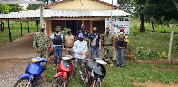 Concepción: Recuperan tres motos robadas y detienen una persona