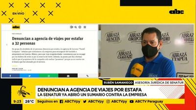 Senatur abrió sumario a agencia de turismo denunciada por estafa - ABC Noticias - ABC Color