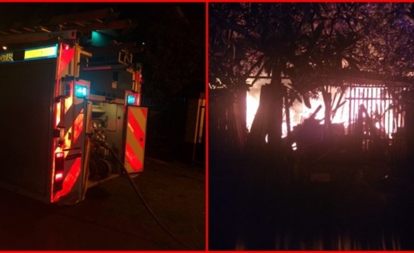 Vivienda arde en llamas durante la madrugada