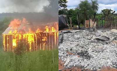 Incendio consume totalmente una vivienda en R.I 3 Corrales - Noticiero Paraguay