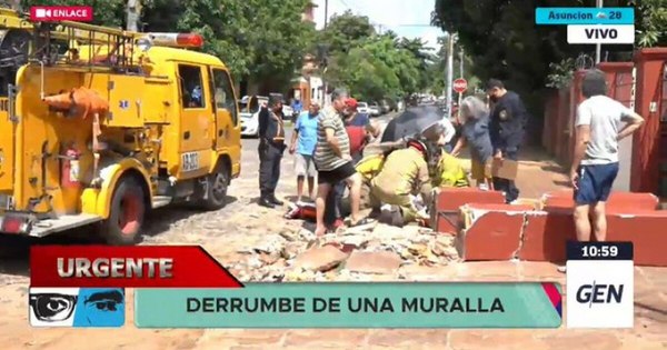 La Nación / Tragedia: Falleció abuelita tras caída de muralla, conductor que causó accidente fue detenido