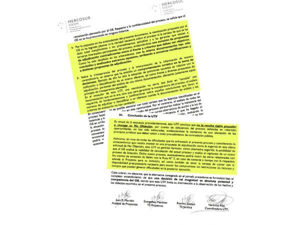 Focem critica proceso licitatorio del MOPC en un lapidario informe