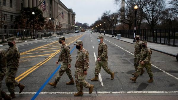 Alrededor de 200 miembros de la Guardia Nacional dieron positivo por covid-19 tras la toma de posesión de Biden