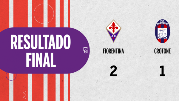 Con la mínima diferencia, Fiorentina venció a Crotone por 2 a 1