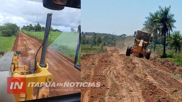 MAQUINARIAS DE LA GOBERNACIÓN DESPLEGADAS EN DISTINTAS ZONAS