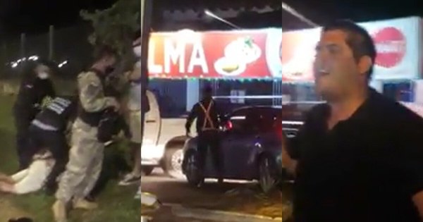 La Nación / San Ber, la ciudad de la furia: prepotente conductor intentó huir de policías y casi arrolla a uno