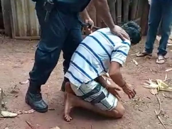 Brutal agresión en procedimiento policial, tras denuncia contra joven en Yhu, Caaguazú