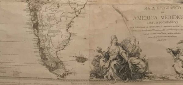 Subastan mapa de América del Sur prohibido por el rey Carlos III