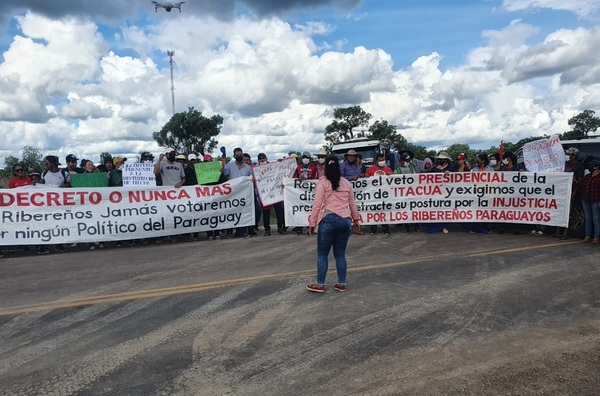 Ribereños volverán a cerrar ruta por veto de distritación