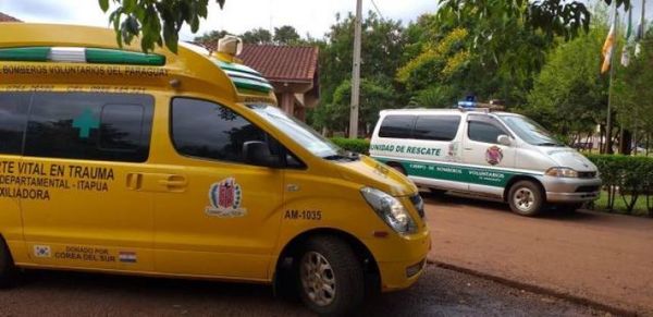 Dos hermanos de 20 y 25 años graves tras accidente en Caazapá