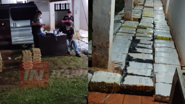 DROGA INCAUTADA EN GRAL. DELGADO TOTALIZÓ 2.480 KG