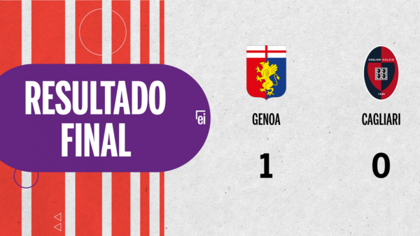 A Genoa le alcanzó con un gol para derrotar a Cagliari en el estadio Luigi Ferraris