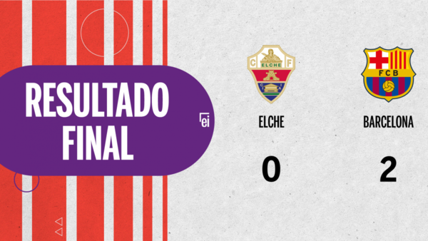Barcelona le ganó a Elche en su casa por 2 a 0
