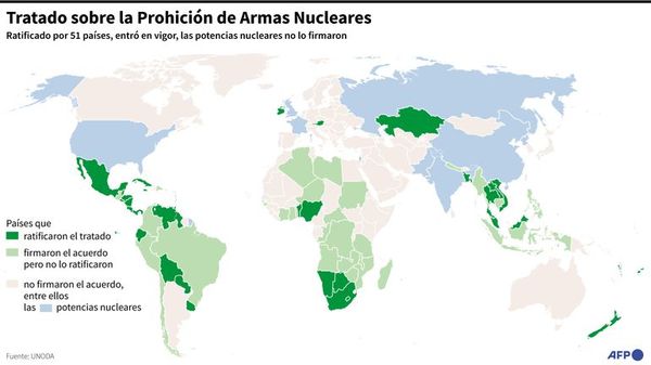Sin la firma de las potencias entra en vigor prohibición de armas nucleares - Mundo - ABC Color