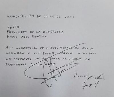 Ferreira recuerda que designado como nuevo titular de Itaipú lo forzó a renunciar por negarse a firmar el acta secreta - Nacionales - ABC Color
