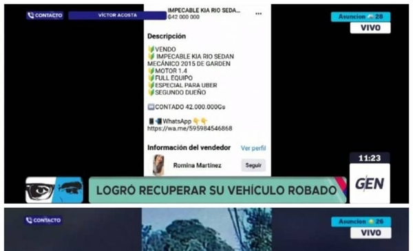 HOY / Recuperan vehículo robado a conductor de Uber y detienen a los presuntos autores