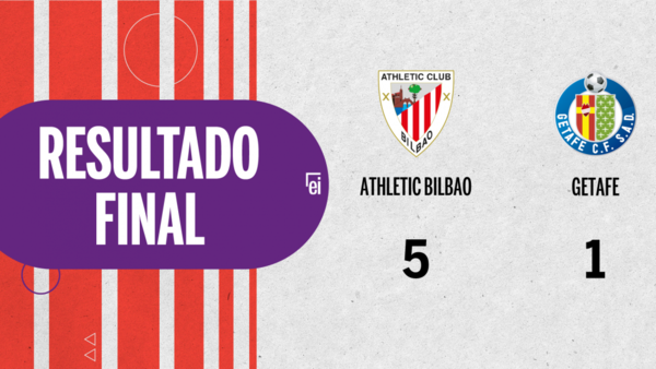 Doblete de Raúl García en la goleada de Athletic Bilbao frente a Getafe