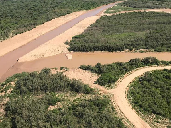 Río Pilcomayo sigue ingresando con buen caudal a territorio paraguayo