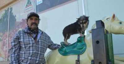 “La amo más que a mi vida”: la historia del hombre que sube a su perrita a un juego mecánico - C9N