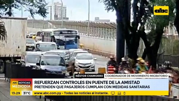 Refuerzan controles en el Puente de la Amistad - ABC Noticias - ABC Color