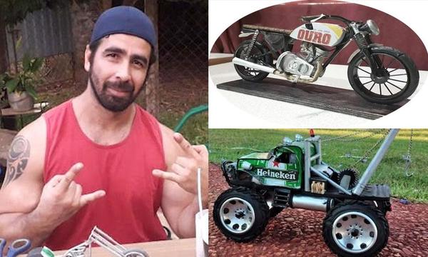 Ovetense realiza arte con latitas. – Prensa 5