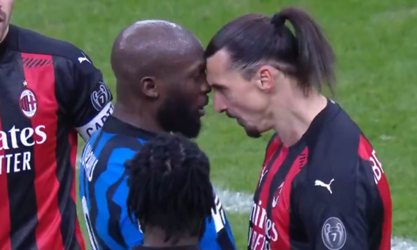 Así fue el cruce entre Zlatan Ibrahimovic y Romelu Lukaku