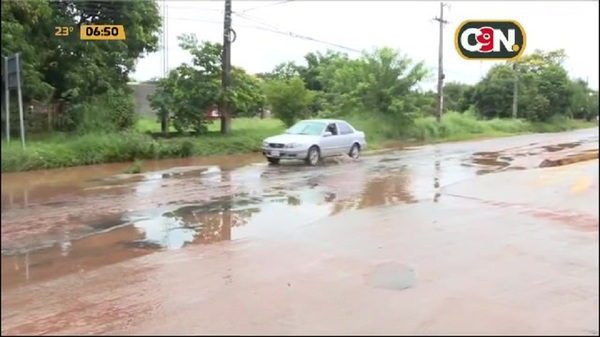Significa peligro: Lluvia y pésimo estado de las calles - C9N