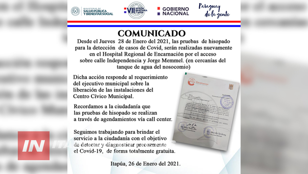 MUNICIPALIDAD DE ENCARNACIÓN DESPLAZA A SALUD PARA COBRAR IMPUESTOS EN EL CENTRO CÍVICO.