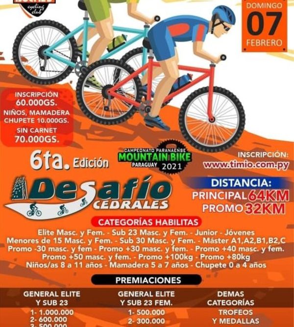 Preparan sexta edición del “Desafío de Cedrales”