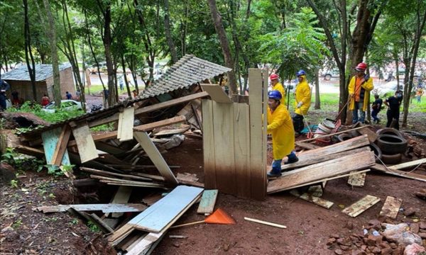 Recuperan franja de protección frente al lago de la República