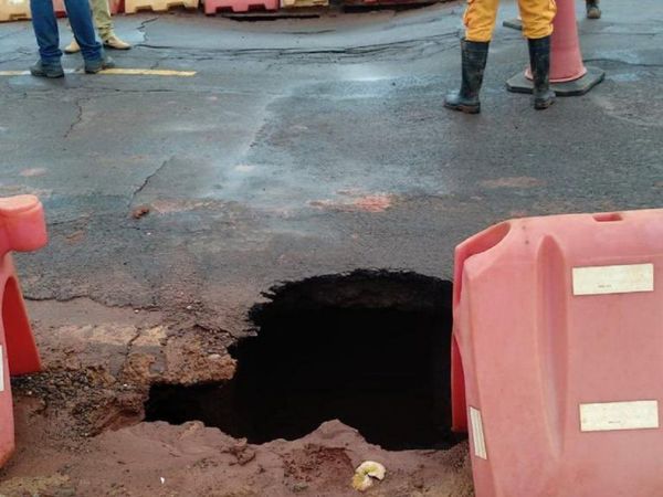 Ruta PY02 se hunde entre Itacurubí y San José de los Arroyos